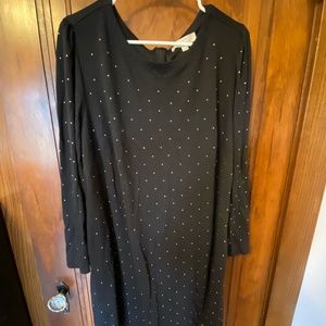 Loft Long Sleeve Black Dress